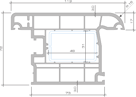 Weiss Profil Импост 72