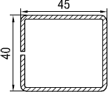 aluplast Армирование 45x40 2.0