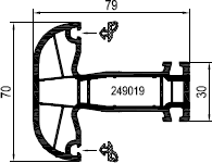 aluplast Импост 160x46