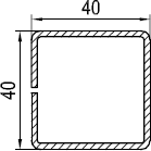 aluplast Армирование 40x40 2.0
