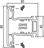 aluplast Импост 120x42