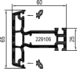 aluplast Импост 120x46